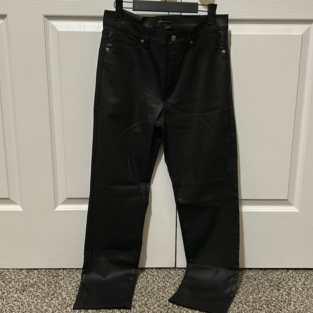 NWT leather banana republic pants